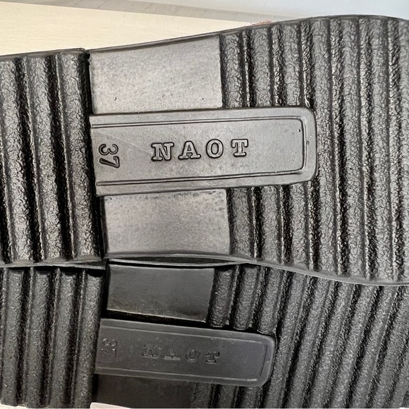 NAOT Brown Leather Buckle Ankle Strap Sandals - Picture 10 of 11